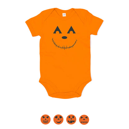 Pumpkin face Baby Bodysuit