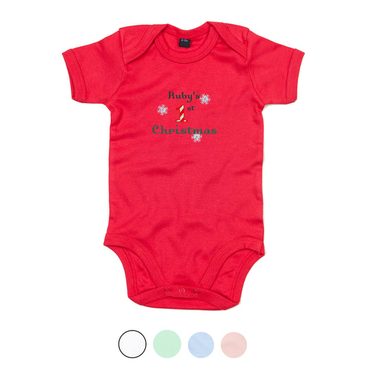 My 1st Christmas Baby Bodysuit