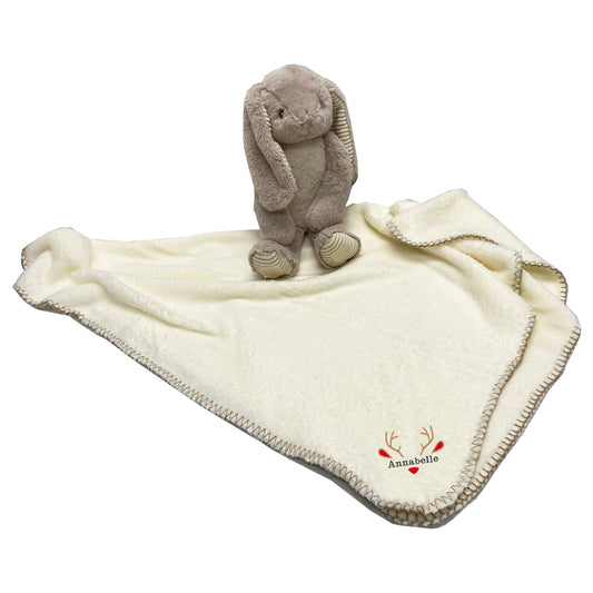 Personalised Reindeer Bunny Blanket