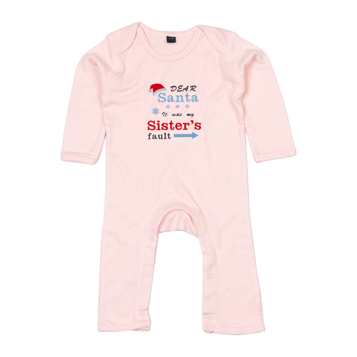 'Dear Santa it was my Brother's/Sister's fault' Babygrow