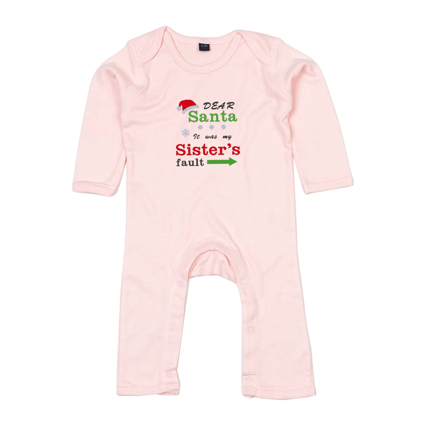 'Dear Santa it was my Brother's/Sister's fault' Babygrow