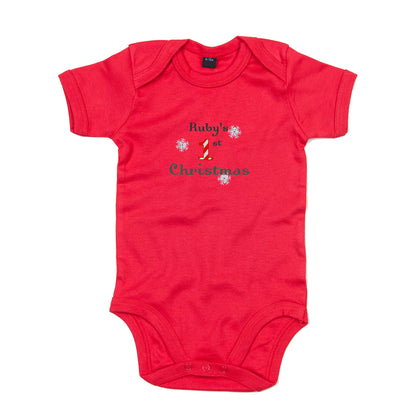 My 1st Christmas Baby Bodysuit