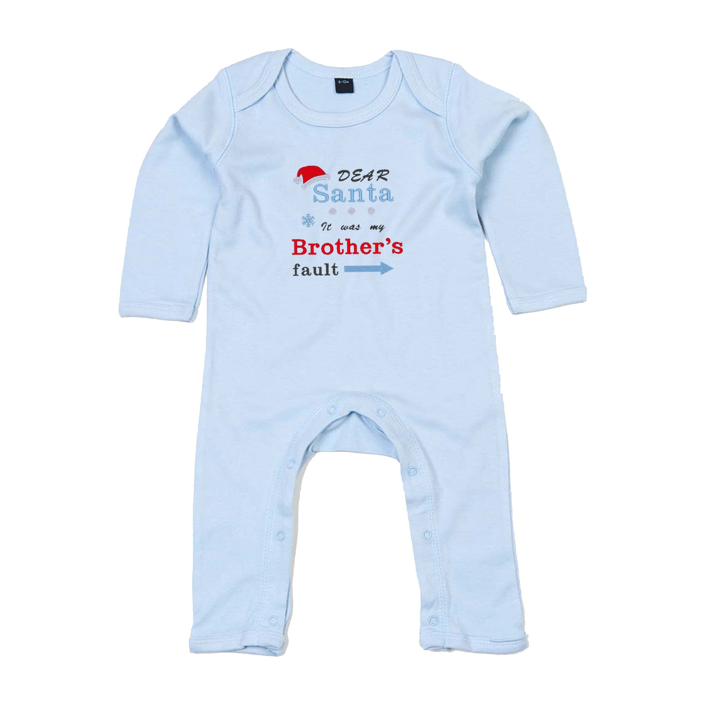 'Dear Santa it was my Brother's/Sister's fault' Babygrow