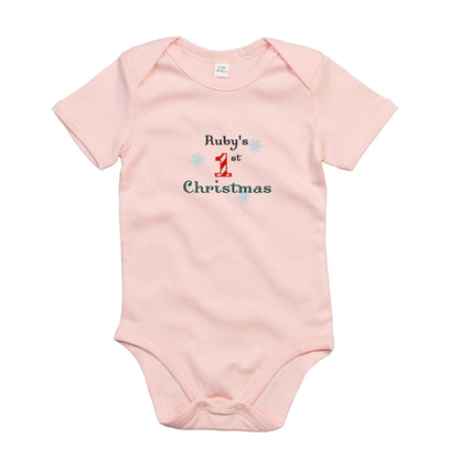 My 1st Christmas Baby Bodysuit