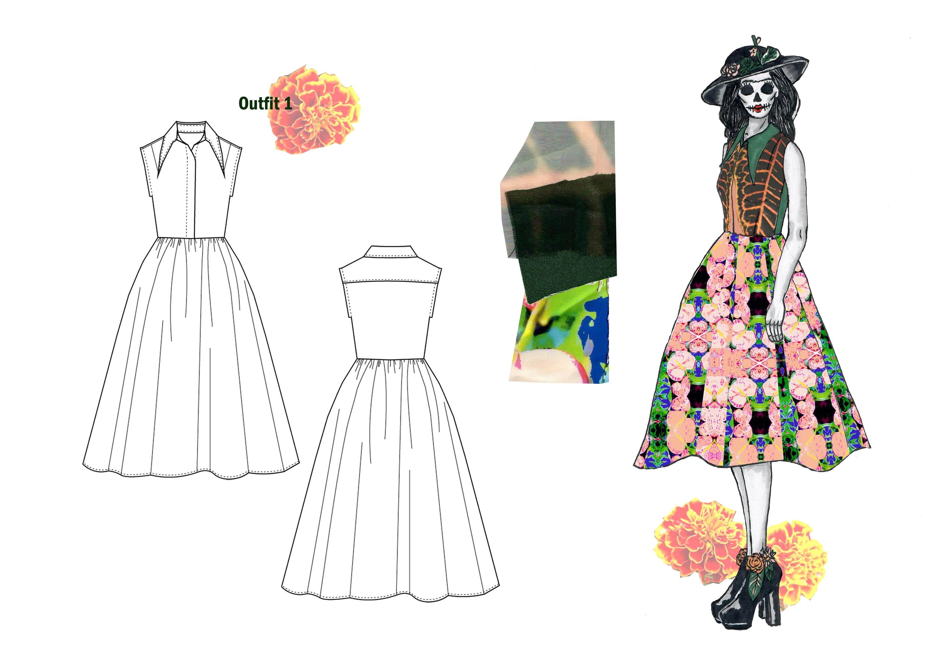 Titch designs collection outfit one illustration