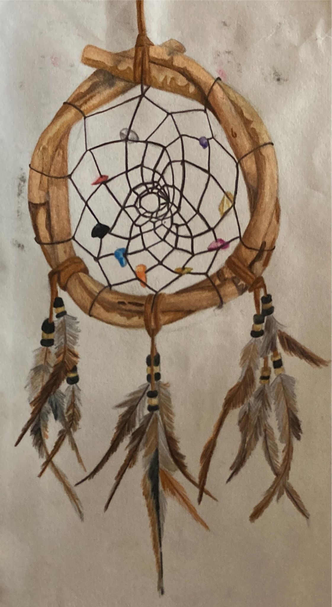 Titch designs watercolour dreamcatcher 