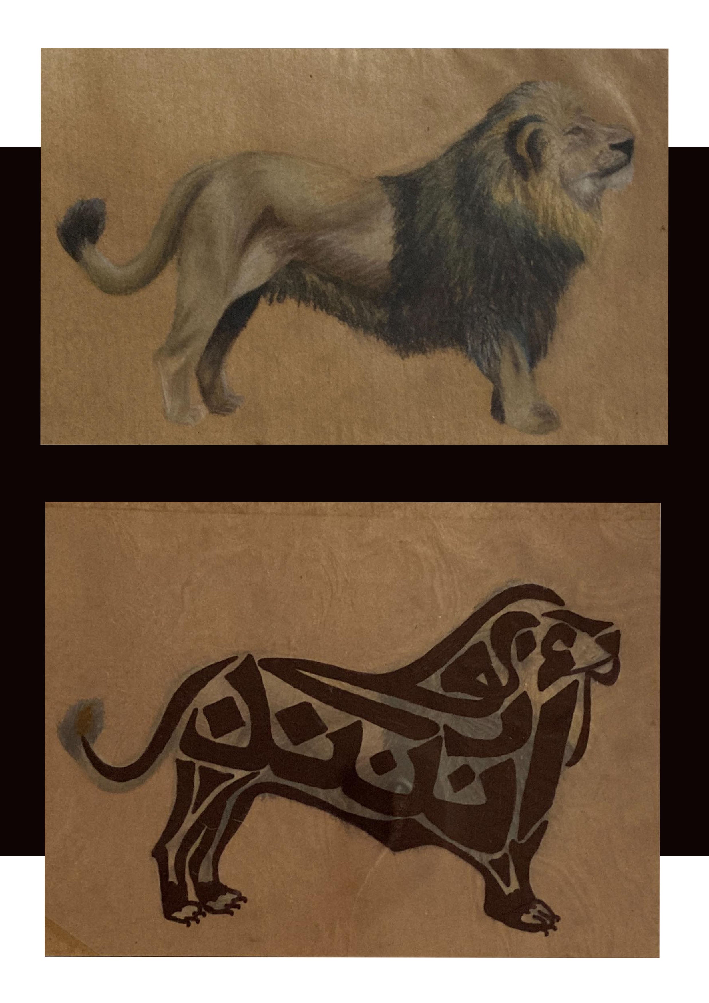 Titch designs lion sketch 