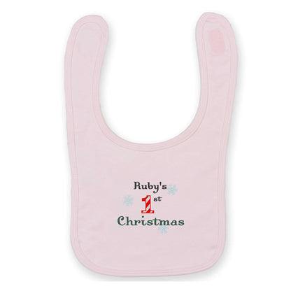 My 1st Christmas Baby Bib