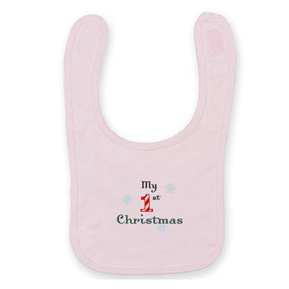 My 1st Christmas Baby Bib