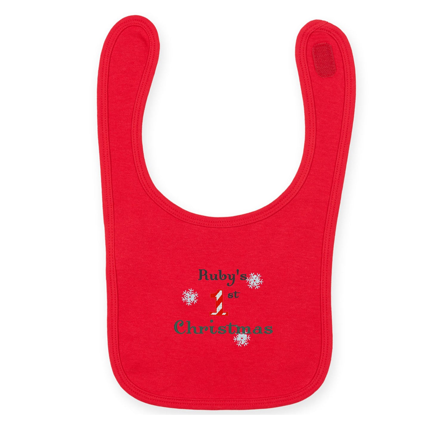 My 1st Christmas Baby Bib