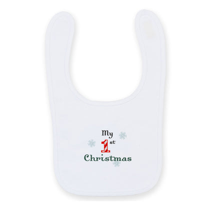 My 1st Christmas Baby Bib