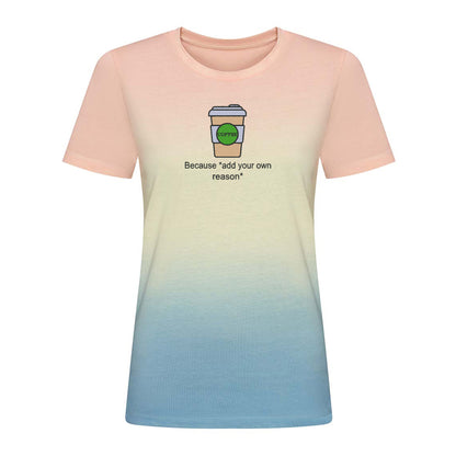 'Coffee because adulting is hard!' Unisex Tie-dye Top