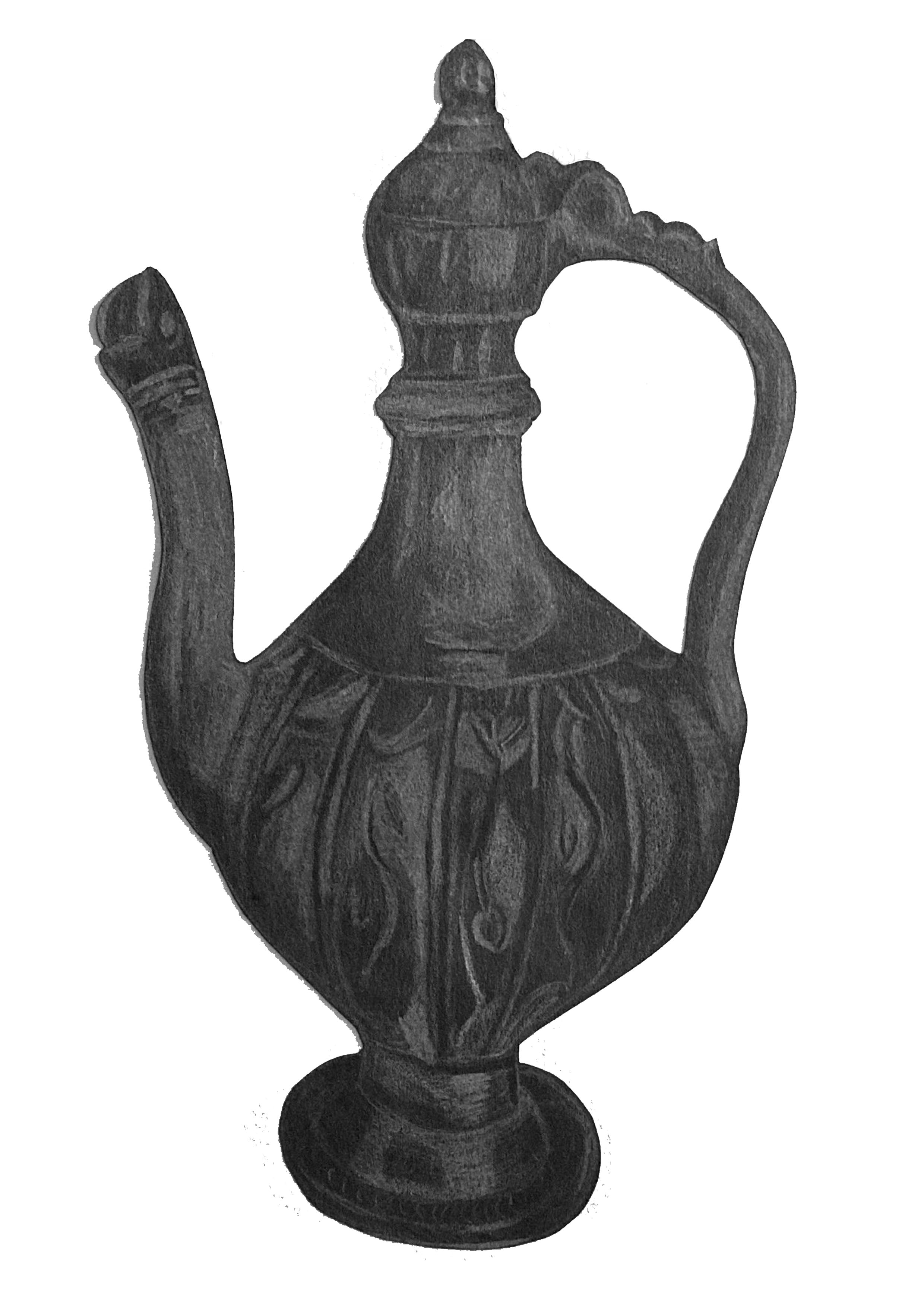 Titch designs Islamic pot sketch 