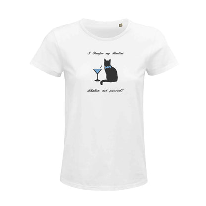 'Martini shaken not Purred' Womens Organic Cotton Top