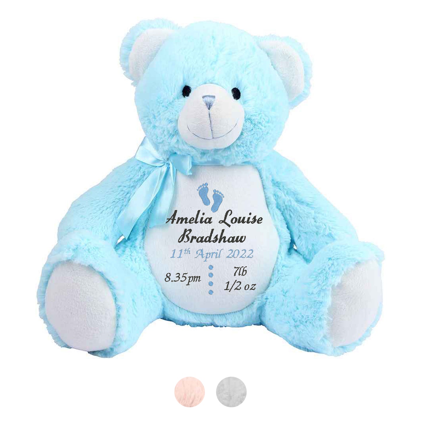 birth announcement teddy