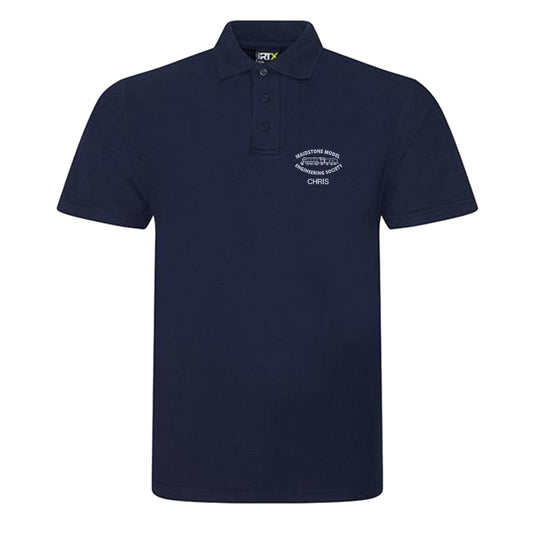 Men's polo with embroidered logo